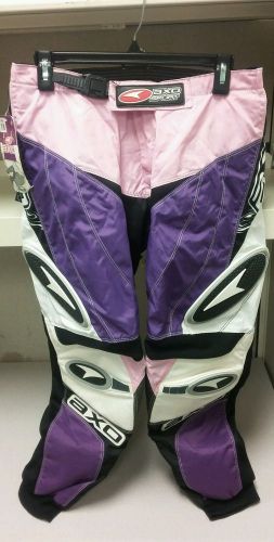 Women&#039;s axo sport dirt bike pants size 7/8 adjustable waist