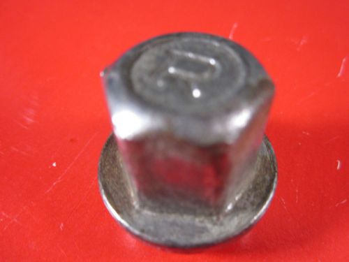 &#034;r&#034; antique car / truck lug nut, wheel lug nut