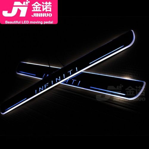 2x car styling door led pedal plate light accessories for infiniti q50 fx35 qx70