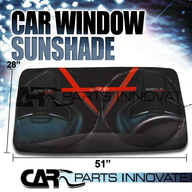 51" x 28" reflective car window sunsahde sun block protector foldable cover