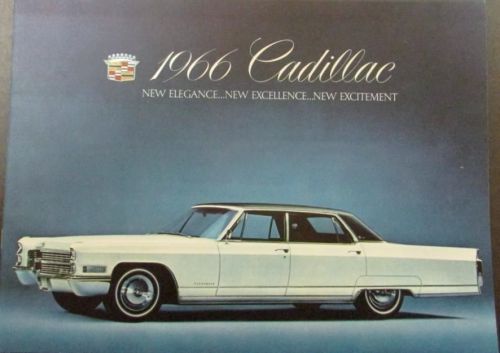 1966 cadillac fleetwood deville calais series color sales brochure original