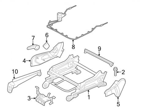 Chrysler oem dodge seat track cover 1gr44dx9ad image 6