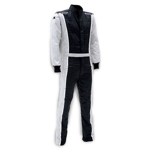 Impact racing 24215413 racer suit sfi 3.2a/5 rated grey &amp; black