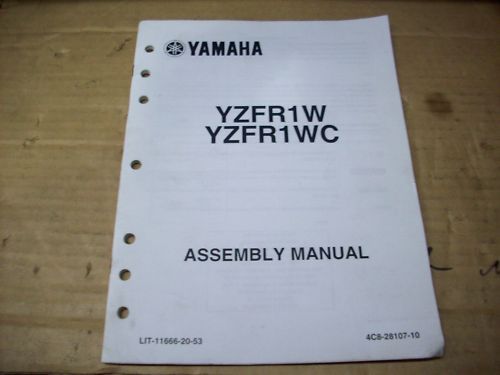 2006 yamaha yzfr1w / yzfr1wc assembly manual