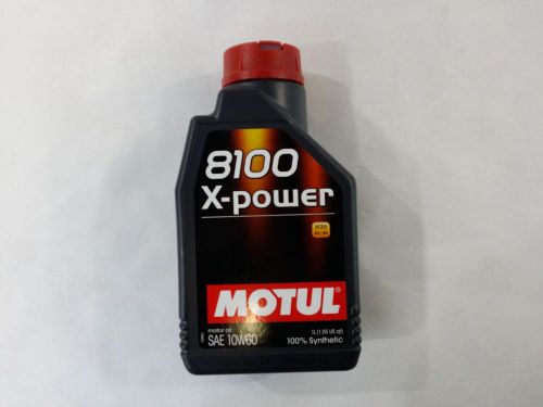 106142 motul 8100 1 liter 10w-60 x-power engine oil 100% synthetic
