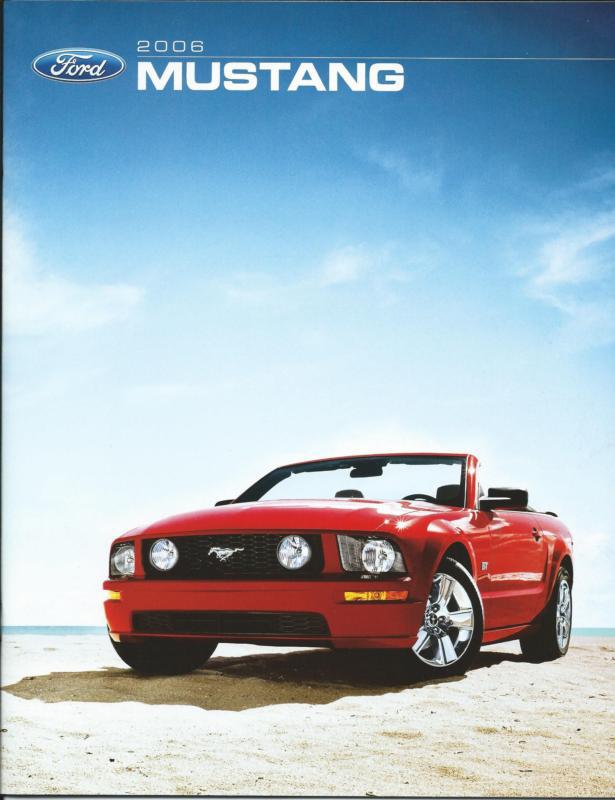 2006 06 ford mustang brochure gt premium convertible new mint sale specs