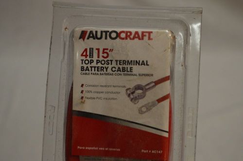 Autocraft 15&#034; 4 guage top post positive battery cable