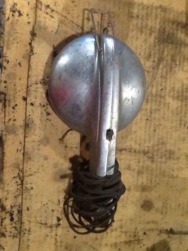 Vintage portable 12 volt ge chromed spotlight spot lamp