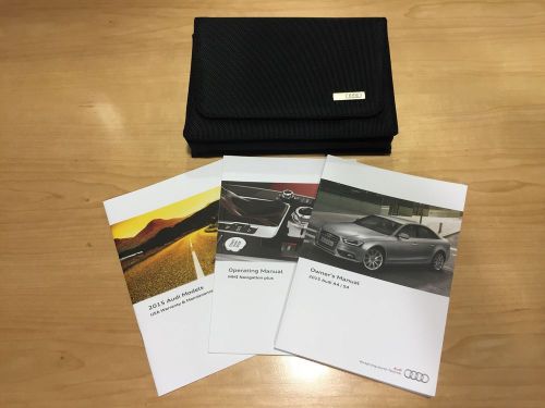 2015 a4/ s4 owners manuals