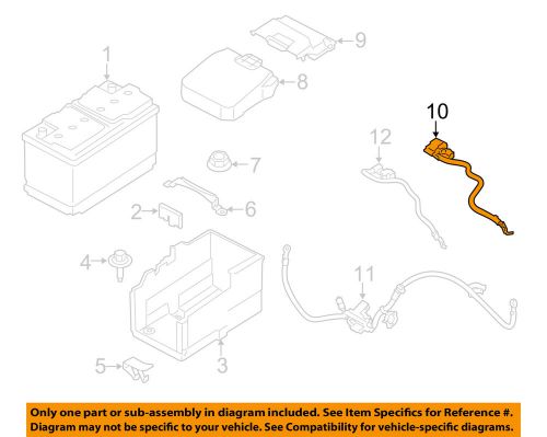 Ford oem 12-15 focus battery-negative cable av6z10c679e