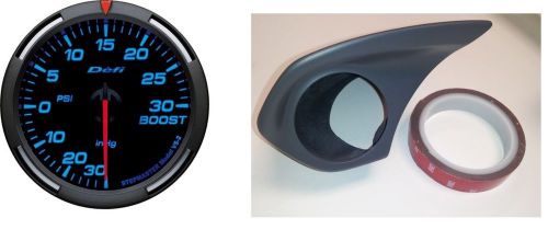 Combo kit defi blue racer boost gauge with z/s single meter hood