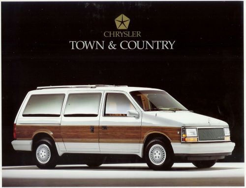 1989 chrysler  town and country minivan  brochure