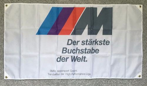 Bmw m sport banner flag - alpina hartge hamann m1 m3 m4 m5 m6 e30 z3 3.0cs e30