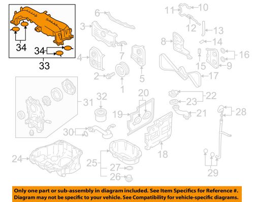 Subaru oem 10-11 legacy-intake manifold 14003ac370