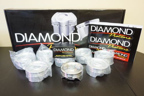 Diamond 11577 forged inboard blower/turbo dish pistons 4.125 big bore chevy ls