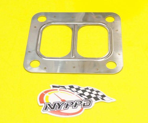 Nyppd turbo inlet divided t4i 4 bolt manifold gasket for garrett gt steel 2 hole