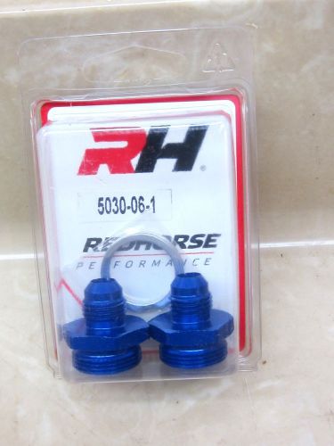 Rh performance carb fitting -06 to 7/8 x 20 holley,quick fuel blue an 5030-06-1