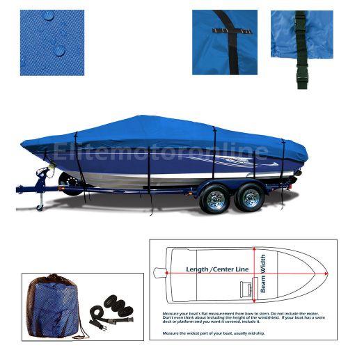 Carrera 20‘ eagle trailerable jet boat cover blue