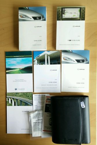 2012 lexus s250 is350 isf owners manual + navigation book is 250 350  #402