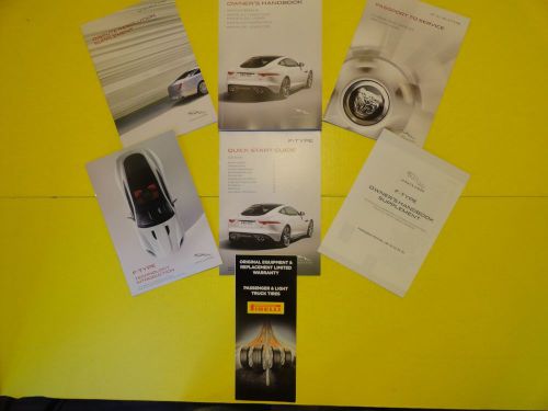 2015 jaguar f type owners manual full set leather binder #jagf brand new sealed