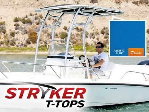 Stryker universal folding t-top center console boat sg600 sunbrella pacific blue