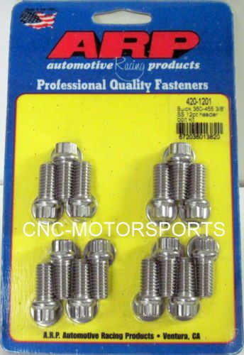 Arp header bolt kit 420-1201 buick 350 455 3/8 size .750 uhl qty 14