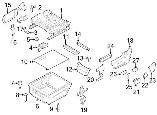 Ford oem seat track cover bk2z5461748ab image 3