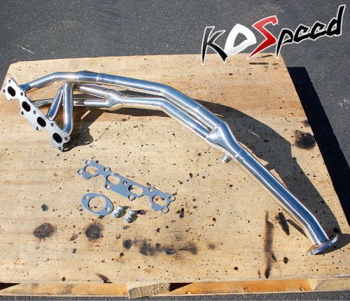 T-304 stainless steel exhaust header 89-93 miata 1.6 4cyl na b6ze(rs) mx-5 mx5