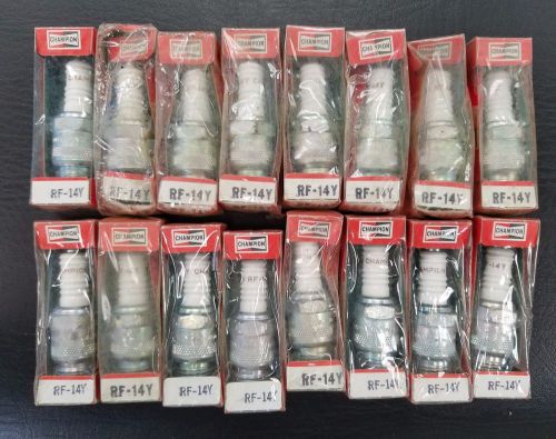 Single (1) new plugs from old stock spark plugs in box champion rf-14y