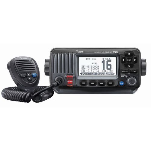 Icom ic-m424g 21 m424g vhf radio black with int gps