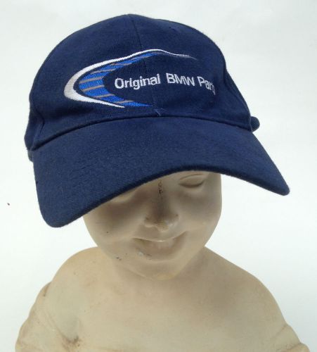 Original bmw parts - log hat, &#034;parts &amp; service&#034;navy blue, one size free shipping