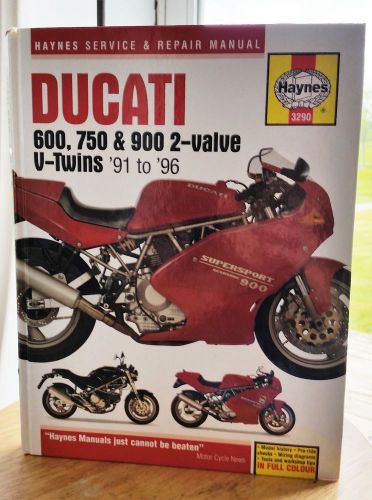 Ducati 600, 750 &amp; 900. 1991-1996 haynes service &amp; repair manual