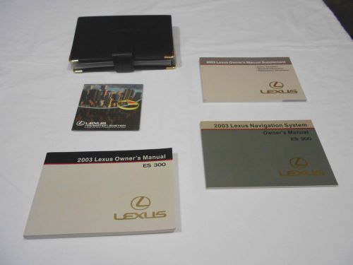 2003 lexus es 300 owner manual 4/pc.set+navigation &amp; lexus premium factory case