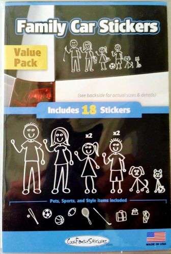 Family stick figure stickers