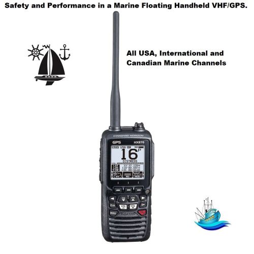 Standard horizon work horse hx870 floating vhf marine radio with integrated gps