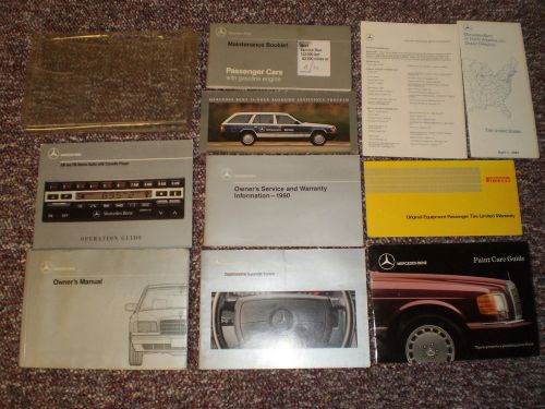 1990 mercedes 420 560 sel sec complete owners manual books guide case all model