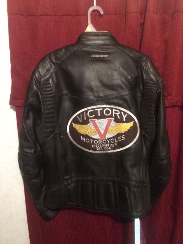 Victory motorcycle men&#039;s first gear leather jacket polaris large l