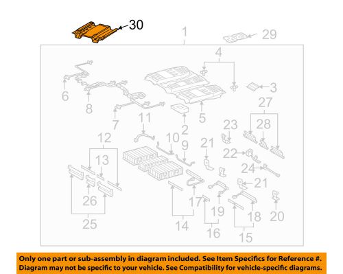 Toyota oem 08-10 highlander 3.3l-v6-battery tray g92h148010