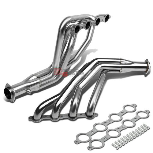 For 67-74 sbc v8 ls/ls1-ls6 lsx swap stainless long tube exhaust header+gasket