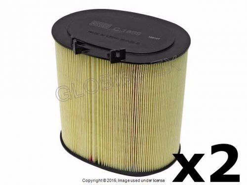 Porsche 911 panamera &#039;09-&#039;14 air filter set of 2 mann oem +warranty