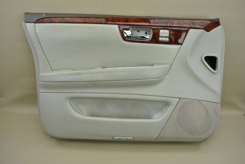 06-08 cadillac dts front interior door panel trim driver left side tan woodgrain