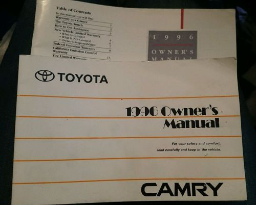 1996 96 toyota camry owners manual  o6b