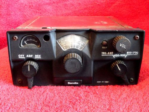 Bendix adf-t-12-c adf receiver model 201c p/n 1u02205 with tray