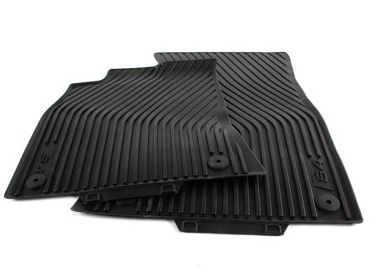 Audi oem 2009 and up s4 all weather rubber floor mats set of 4 in black