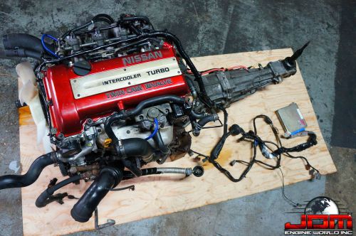 Jdm sr20det nissan 240sx s13 sr20 turbo 2.0l engine 5 speed ecu harns sr 90-94