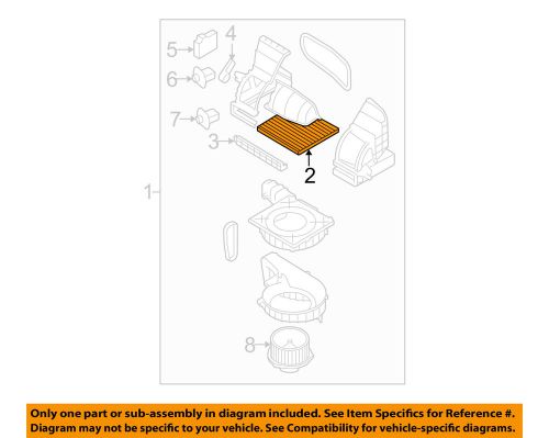 Hyundai oem 06-08 accent-cabin air filter 087901e000a