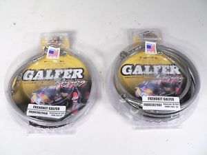 01-02 kawasaki zr750s galfer front &amp; rear brake stainless line d296f d296r zr7s