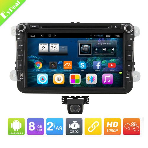 8&#034; volkswagen vw android car stereo radio dvd player gps navi wifi 3g canbus hot