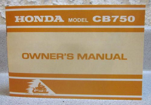 Honda - cb750 - k5 - owner&#039;s manual - look - new listing!