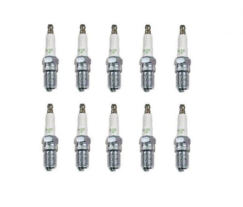 Kit of 10 jaguar xjs  xjs 5.3l-v12 spark plugs ngk resistor br7ef / 3346